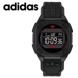 アディダス 腕時計 メンズ レディース CITY TECH FOUR デジタル ブラック 42mm 10気圧防水 スポーツウォッチ adidas ブランドウォッチ ユニセックス 誕生日 プレゼント ギフト 成人 卒業 入学
