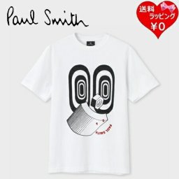 【送料無料】【ラッピング無料】ポールスミス Paul Smith Tシャツ Fastener Design プリント半袖 綿100% ホワイト  ブランド 正規品 新品 ギフト プレゼント 人気 おすすめ 誕生日 記念日 クリスマス