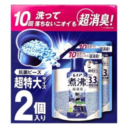 レノア（P＆G）煮沸レベル　消臭抗菌ビーズ　スポーツクールリフレッシュ&シトラスの香り 1410ml×2　詰め替え用　消臭　抗菌ビーズ　洗濯槽防カビ対応　用途（綿、毛、絹、化学繊維） 衣類用消臭剤