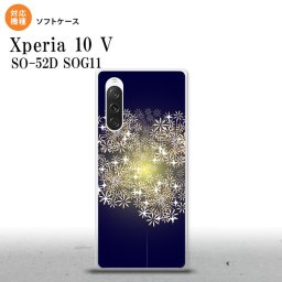 Xperia10V Xperia10V スマホケース 背面ケースソフトケース 花火 小玉 紺 2023年 7月発売 nk-xp105-tp218