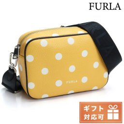フルラ 斜め掛けショルダーバッグ レディース FURLA レザー ルーマニア WB00243 TONI POLLINE+NERO イエロー系 バッグ