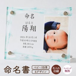 命名書 四季 名前札 命名札 名前旗 命名 立札 立て札 写真立て 名入れ 名前入り 名前 ネーム 名入り 名入れ無料 名前入れ 名入れギフト パネル アクリル 透明 コンパクト 男の子 女の子 孫命名式 お七夜 お宮参り 100日祝い 節句 ひな祭り