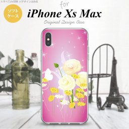 iPhoneXsMax iPhone XS Max スマホケース ソフトケース 花柄 ミックス D ピンク メンズ レディース nk-ixm-tp285