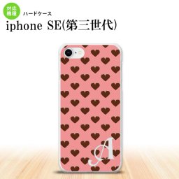 iPhoneSE 3 iPhoneSE 3 スマホケース ハードケース ハート B ピンク +アルファベット メンズ レディース nk-ise3-173i