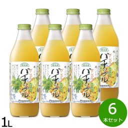 順造選 ゴールデンパイナップル 1L×6本セット ジュース ストレート 果汁100% 無添加 無香料 無加糖 砂糖不使用 瓶 日本製 