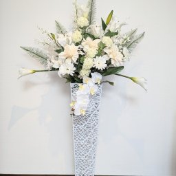 造花　スタンドフラワー　開店花　イベント　会場　アレンジフラワー　結婚式　お祝い花　触媒加工済