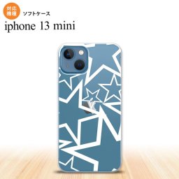 iPhone13mini iPhone13 mini ケース ソフトケース 星 クリア 白 iPhone ミニ 5.4インチ  おしゃれ かわいい メンズ レディース キッズ デザインたくさん nk-i13m-tp1117