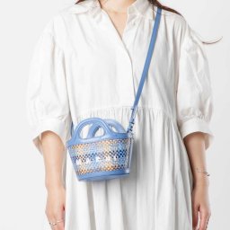 マルニ MARNI BMMP0096U5 P6744 ショルダーバッグ TROPICALIA MICRO レディース バッグ トロピカリア マイクロバッグ ロゴ刺繍 斜め掛け 2way ミニバッグ 軽量 ブランド プレゼント ギフト