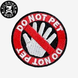 KILONINER キロナイナー カスタマイズ用パッチ Stop Do Not Pet Patch ワッペン