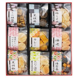 お煎餅9種詰合せ あられ煎 AS-02【沖縄県・離島 配送不可】