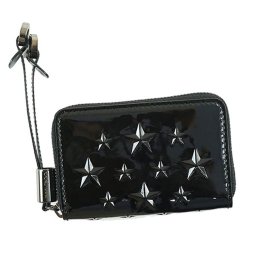 ジミーチュウ JIMMY CHOO コインケース NELLIE EBR ラウンドファスナー小銭入れ ネリー スタースタッズ ブラック プレゼント 新品
