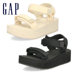 ギャップ 厚底 スポーツサンダル GAP レディース GPL22421 ブラック 黒 ベージュ 靴 スポサン ボリュームソール クッション 軽量 夏 人気 ブランド