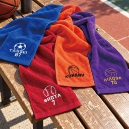 【名入れ 刺繍】名前入り マフラータオル《スポーツ大》(タオル 名入れタオル スポーツタオル 卒団 スポーツ 部活 クラブ チーム 学校祭 体育祭 卒団記念 記念品 卒業 イベント シンプル オリジナル 部活タオル 無地 野球 サッカー テニス バスケット バレー ゴルフ ) 117