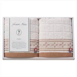 Heart Note  ウォッシュタオル2P  HN-0016  内祝 内祝い お祝 御祝 記念品 出産内祝い プレゼント 快気祝い 粗供養 引出物