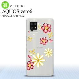 SHG04 SHG04 ZERO6 AQUOS zero6 スマホケース ハードケース 花柄 ミックス E クリア メンズ レディース nk-zero6-306