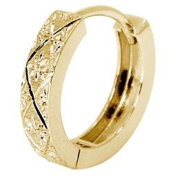 フープピアス メンズ 片耳 ピアス 10k 10金 彫り リングピアス 男性 中折れ式 父の日 2024
