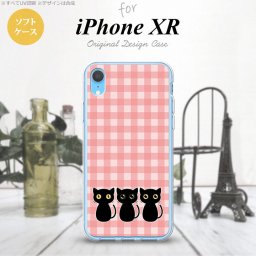 iPhoneXR iPhone XR スマホケース ソフトケース 猫 イラスト ピンク メンズ レディース nk-ipxr-tp1137