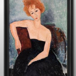 アメデオ モディリアーニ Redheaded Girl in Evening Dress A3 サイズ ポスター アート おしゃれ 絵画 インテリア 北欧 イラスト マット紙 艶消し アートパネル 額 フレーム デザイン 壁掛け ギフト 新築祝い ディスプレイ 引越し祝い　新生活　空間デザイン