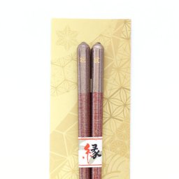 (全国送料無料) やくも箸本舗 ご縁箸 「清風（赤）」 1膳 メール便 (yb00038502m)