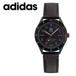アディダス 腕時計 メンズ レディース エディションスリー 41mm ブラック エコレザー ユニセックス ブランドウォッチ adidas カジュアル ストリート 誕生日 プレゼント ギフト 成人 卒業 入学