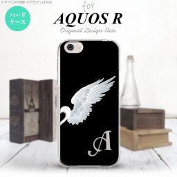 【SH03J】【スマホケース/スマホカバー】【アクオス R】SH03J スマホケース AQUOS R ケース アクオス R イニシャル 翼(ペア) 黒(右) nk-sh03j-789ini【メール便送料無料】