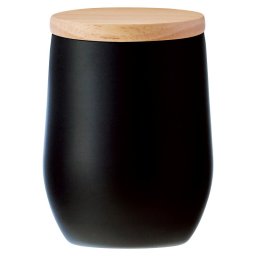 【ギフト対応無料】DECO+ ウッドキャップ・ラウンドタンブラー マットブラック (0049-03) ※送料無料(北海道・沖縄は除く)