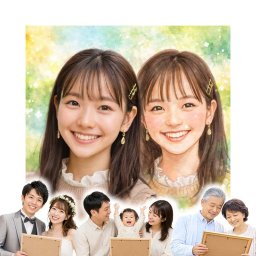 誕生日のプレゼントに、似顔絵ギフトのサプライズを贈りませんか。下書き確認あり。修正無料で納得の表情になるまで調整します。 バースデー プレゼント 似顔絵 名入れ 贈り物 手描き ギフト 誕生日 記念日 お祝い 家族 女の子 子ども 子供 男の子 下書き確認 名入れ 修正無料 そっくり 宝物 喜ばれる サプライズ サプライズ 誕生日 記念 初任給 卒寿祝い ブライダルギフト 色紙 オリジナル