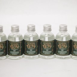 鹿児島県産の茶葉6本セット(ミニチュアジンKOMASA-GIN ほうじ茶 45%vol) 45ml×6本