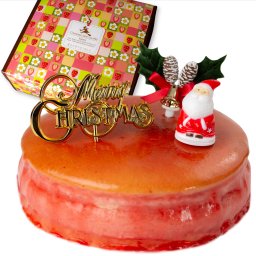 クリスマスケーキ 苺スフレ チーズケーキ 5号 直径14.5cm 4人～6人分 約340g 