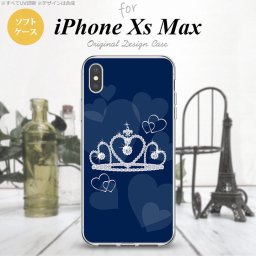 iPhoneXsMax iPhone XS Max スマホケース ソフトケース クラウン 青 メンズ レディース nk-ixm-tp602