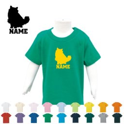 バーマン  名入れTシャツ/ベビー服、キッズ服、お名前、子供服、キッズウェア、こども服、入園、入学、新学期、幼稚園、保育園、小学校、、夏服【ネコポス発送可】【cf_bst】猫　ネコ　ねこ　キャット　ペット