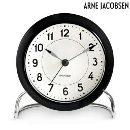 アルネ ヤコブセン 11cm クォーツ 電池式 置時計 ブランド メンズ レディース ARNE JACOBSEN AJ43672 アナログ ホワイト 白