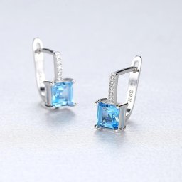 ピアス 両耳用 人工ターコイズ ブルー シルバー925 シルバー アメリカンピアス オールドマイン 中粒 4本爪 上品 エレガント おしゃれ きれいめ ce9108