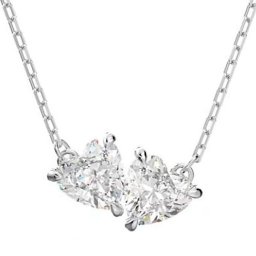 スワロフスキー　SWAROVSKI　ネックレス　5517117　Mesmera　(メスメラ）　ペンダント　シルバー　クリスタル　ツイン ハート
