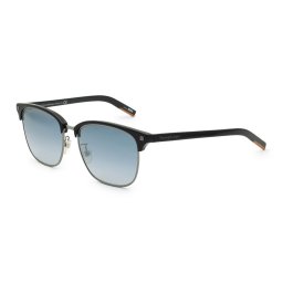 ゼニア ZEGNA サングラス ノーズパッド UVカット アイウェア バタフライ EZ0143-D/S 01C 57 Ermenegildo Zegna エルメネジルド・ゼニア メンズ ブラック+ガンメタル+ブルーグラデーション