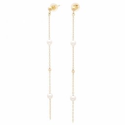 パールイエローゴールドピアス First Pearl for me  レディース 彼女 女性 誕生日プレゼント ギフト