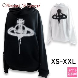 【最後の2点スペシャル価格】ヴィヴィアンウエストウッド Vivienne Westwood パーカー レディース 秋冬 トップス スプレー オーブ プリント プルオーバー スウェットシャツ フーディパーカー 長袖 3I01000G J0032 PO ヴィヴィアン パーカー メンズ 大きいサイズ アウター
