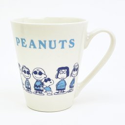 スヌーピー コミカルマグカップ (ホワイト) コップ ピーナッツギャングシリーズ SNOOPY