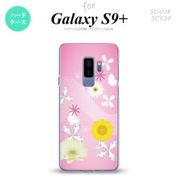 Galaxy S9+ ギャラクシー S9プラス SC-03K SCV39 専用 スマホケース カバー ハードケース 花柄・ミックス（B） ピンク nk-s9p-275[スマホ,スマホケース,スマホカバー,ケース,カバー,ジャケット]