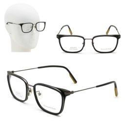 ゼニア フレームのみ ZEGNA EZ5178-D/V 001 55 Ermenegildo Zegna エルメネジルド・ゼニア メガネ 眼鏡 ブラック ガンメタル キャメル