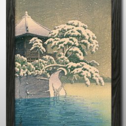 川瀬巴水 A3 サイズ ポスター アート おしゃれ 絵画 インテリア 北欧 イラスト マット紙 艶消し アートパネル 額 フレーム デザイン 壁掛け ギフト 新築祝い ディスプレイ 引越し祝い　新生活　空間デザイン 