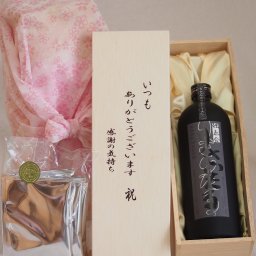 贈り物いつもありがとう木箱と珈琲ドリップセット挽き立て珈琲(ドリップパック5パック)井上酒造 本格麦焼酎 長期貯蔵焼酎 独奏会りさいたる30° (大分県) 720ml