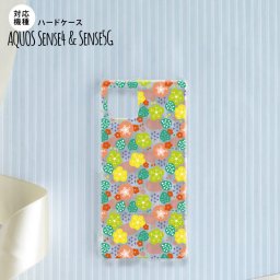 Aquos sense4 SH-41A ケース ハードケース スマホケース 花柄 春 ピンク nk-sens4-1705
