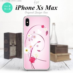 iPhoneXsMax iPhone XS Max スマホケース ハードケース 花柄 ミックス A ピンク メンズ レディース nk-ixm-273