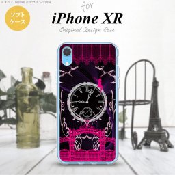 iPhoneXR iPhone XR スマホケース ソフトケース 時計 妖精 黒 赤 メンズ レディース nk-ipxr-tp1251