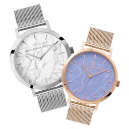 日本正規品 クリスチャンポール ペアウォッチ ペア腕時計 おしゃれ メッシュベルト カップル お揃い プレゼント 生日 結婚式 結婚記念日 結婚内祝い 結婚祝い プレゼント 夫婦 両親 ペアギフト 成人 卒業 入学