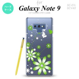 Galaxy Note 9 ギャラクシー ノート9 SC-01L SCV40 スマホケース カバー ハードケース 花柄・ガーベラ 緑 nk-note9-803[スマホ,スマホケース,スマホカバー,ケース,カバー,ジャケット]