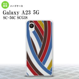 GalaxyA23 Galaxy A23 背面ケース カバー ステンドグラス風 おしゃれ 帯 レッドブルー ステンドグラス風 2022年 10月発売 nk-a23-sg17