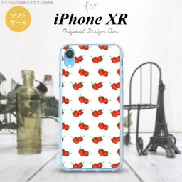 iPhoneXR iPhone XR スマホケース ソフトケース 苺 イチゴ 小 白 赤 メンズ レディース nk-ipxr-tp043