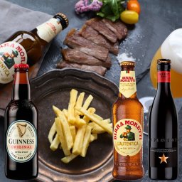 夏ギフト お中元 ビール 3本 おつまみ ギフト トリュフ国産ポテト イネディット モレッティ ギネス 330ml メッセージ無料 誕生日 プレゼント